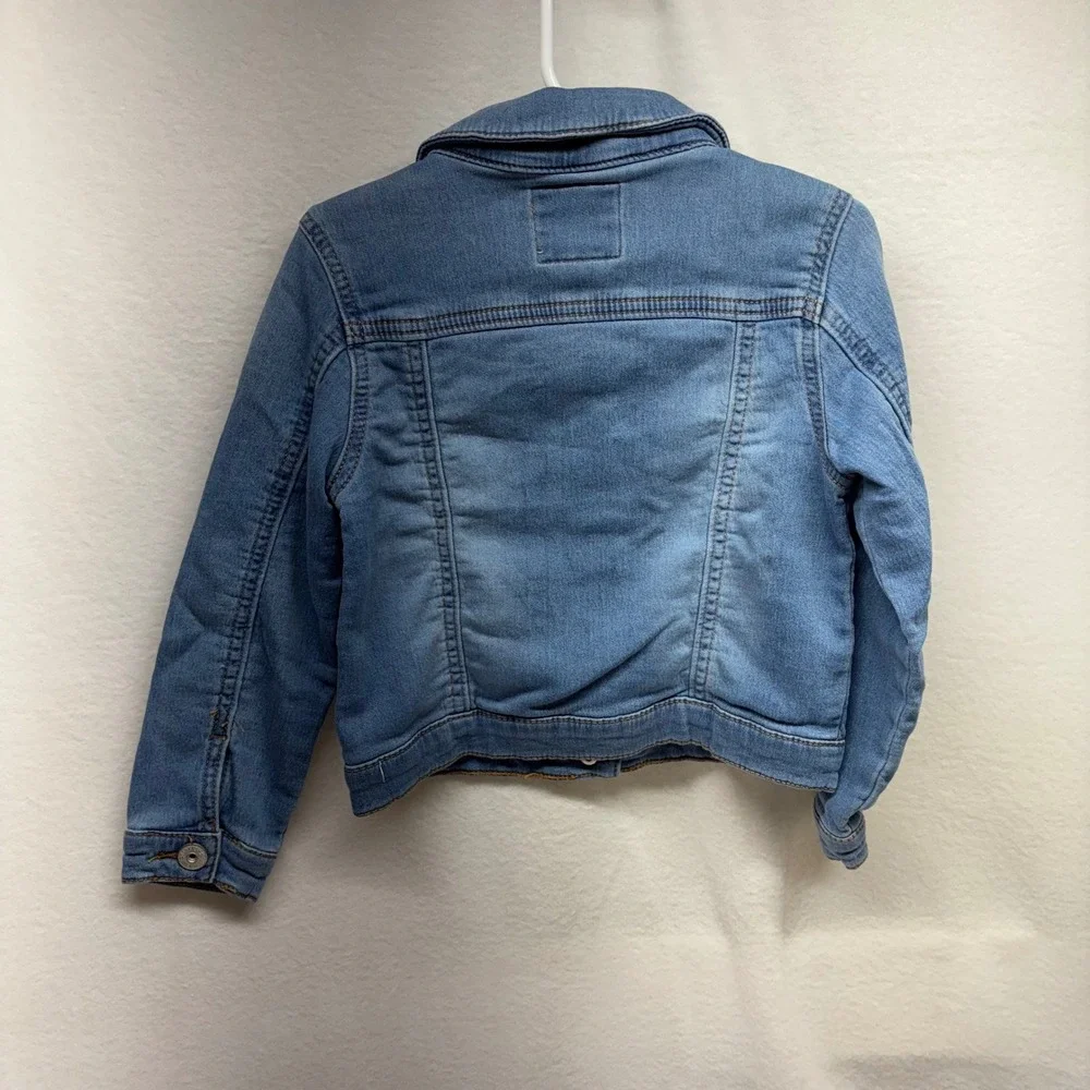 Oshkosh Bgosh Denim Jacket Toddler Girls Blue Jean‎ Trucker Style 4T